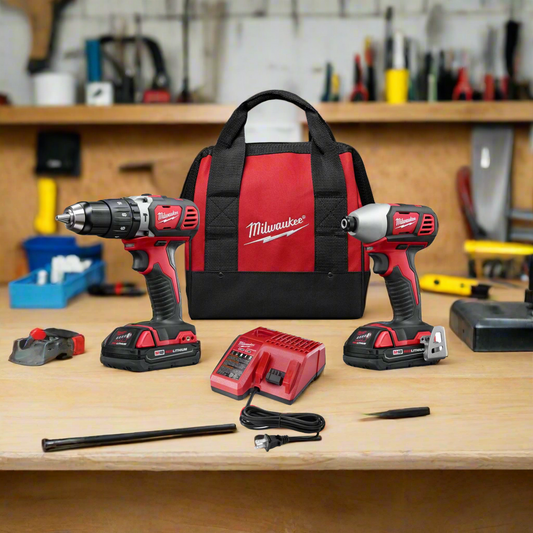 MILWAUKEE 2-TOOL COMBO KIT - HAMMER DRILL & IMPACT DRIVER