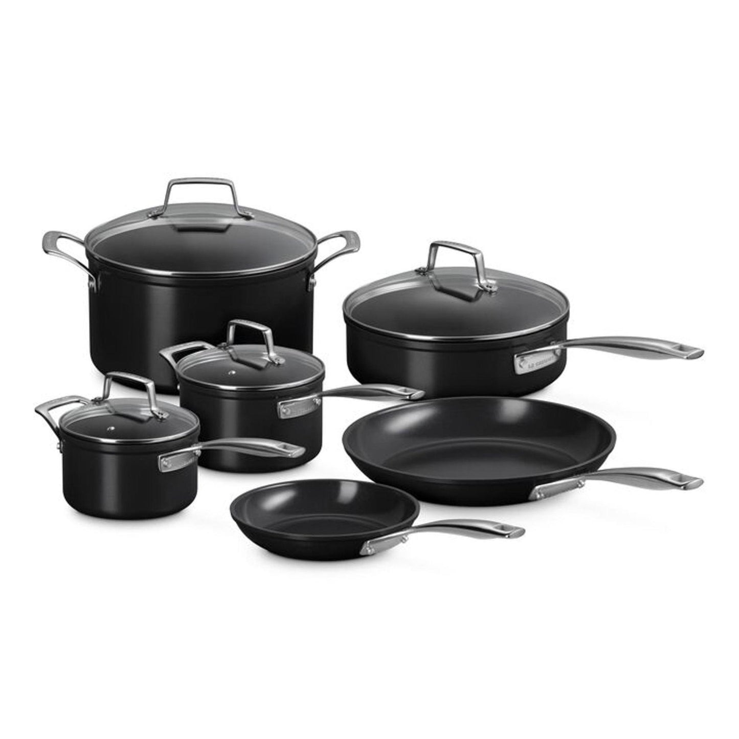 10PC ESSENTIAL NONSTICK CERAMIC COOKWARE SET