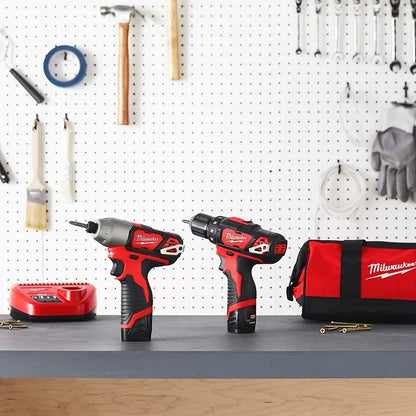 MILWAUKEE M12 DRILL/DRIVER AND IMPACT DRIVER TOOL KIT