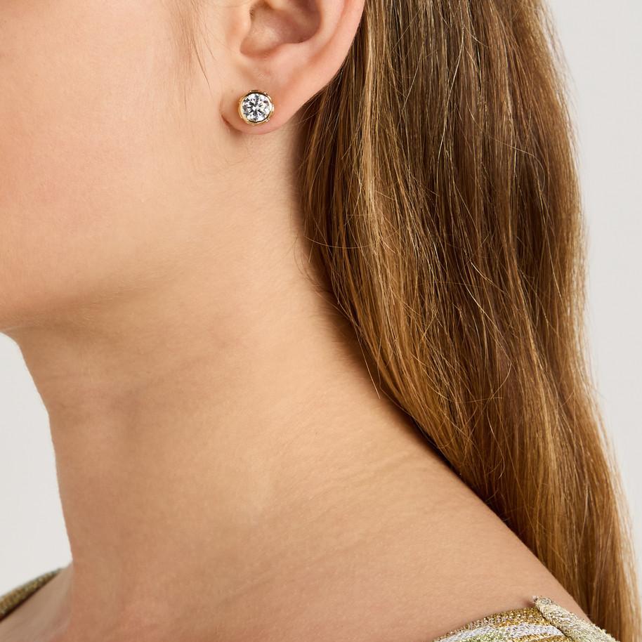 COACH STONE STUD EARRINGS